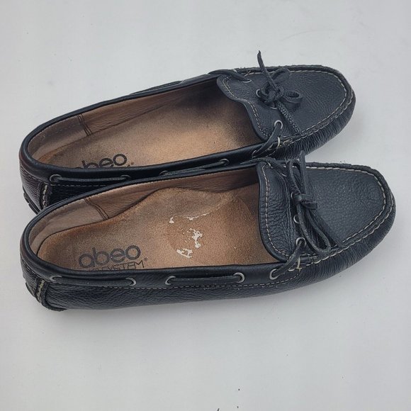 ABEO BioSystem Marilee Slip-on Driving Loafers Black Leather Comfort Shoe 8.5N - Picture 7 of 10
